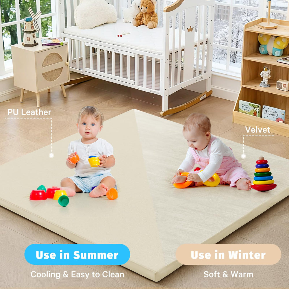 ILPEOD perfect-fit playpen mat blends modern nurseries with safe play.