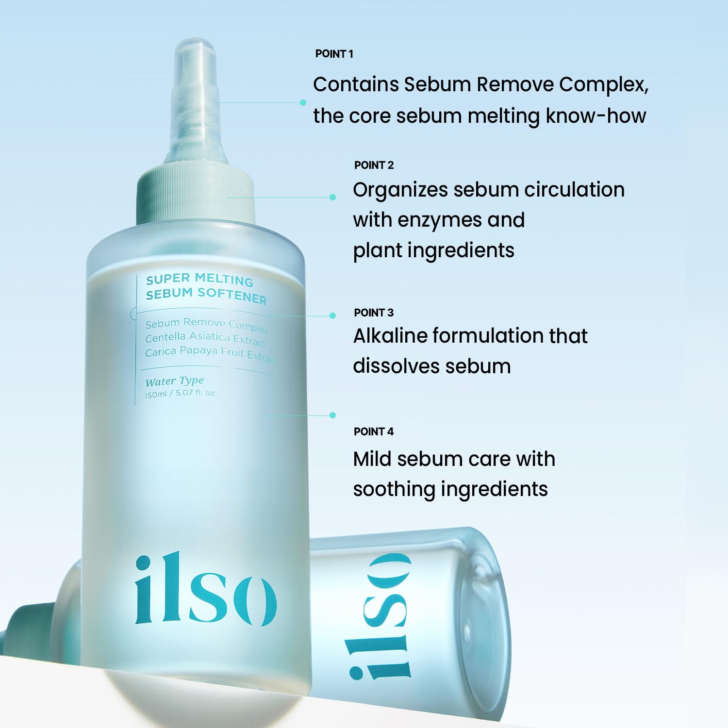 Face closeup after use shows refined pores and smoother skin.