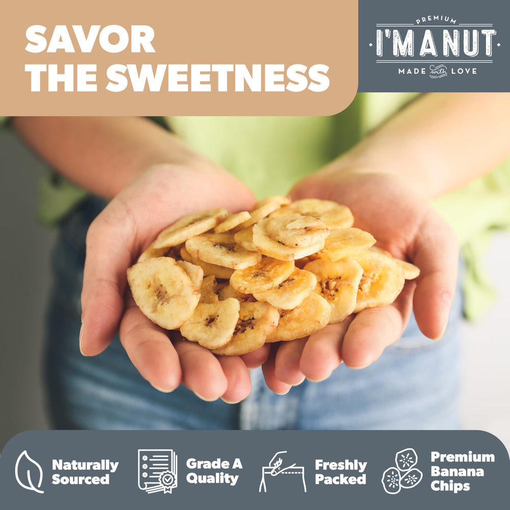 I'm A Nut ethically sourced banner highlights sustainable farming.