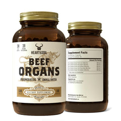 HEART & SOIL – 100% Grass-Fed Beef Organs (Liver, Heart, Kidney, Pancreas & Spleen) | 3000mg Daily Formula | 180 Capsules - Perla Store | The Ultimate A to Z Marketplace for Every Need in Canada