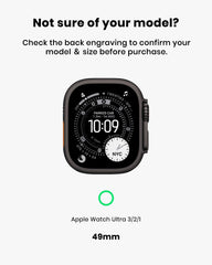 amBand Rugged Case with Band for Apple Watch Ultra 3/2/1 49mm – M3 Military-Grade Shockproof Case + Screen Protector Kit
