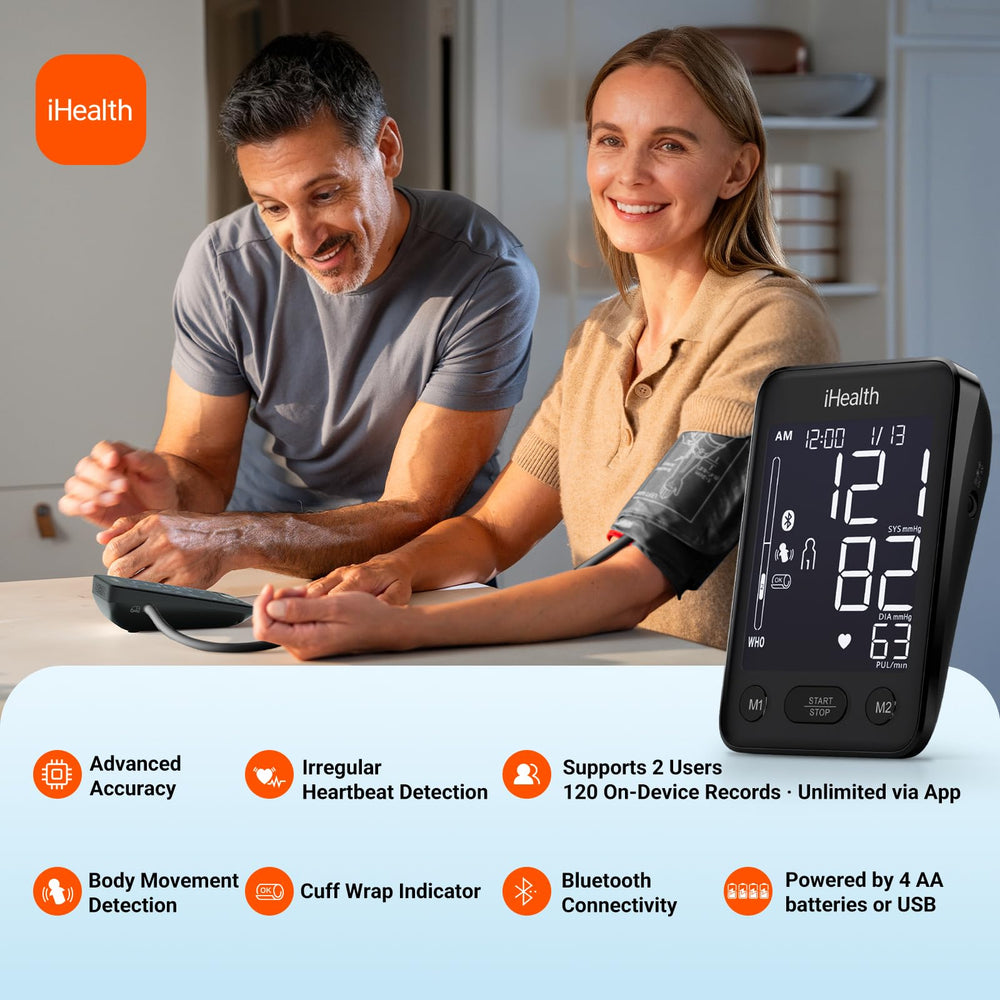 iHealth Accu irregular heartbeat alert indicator during measurement
