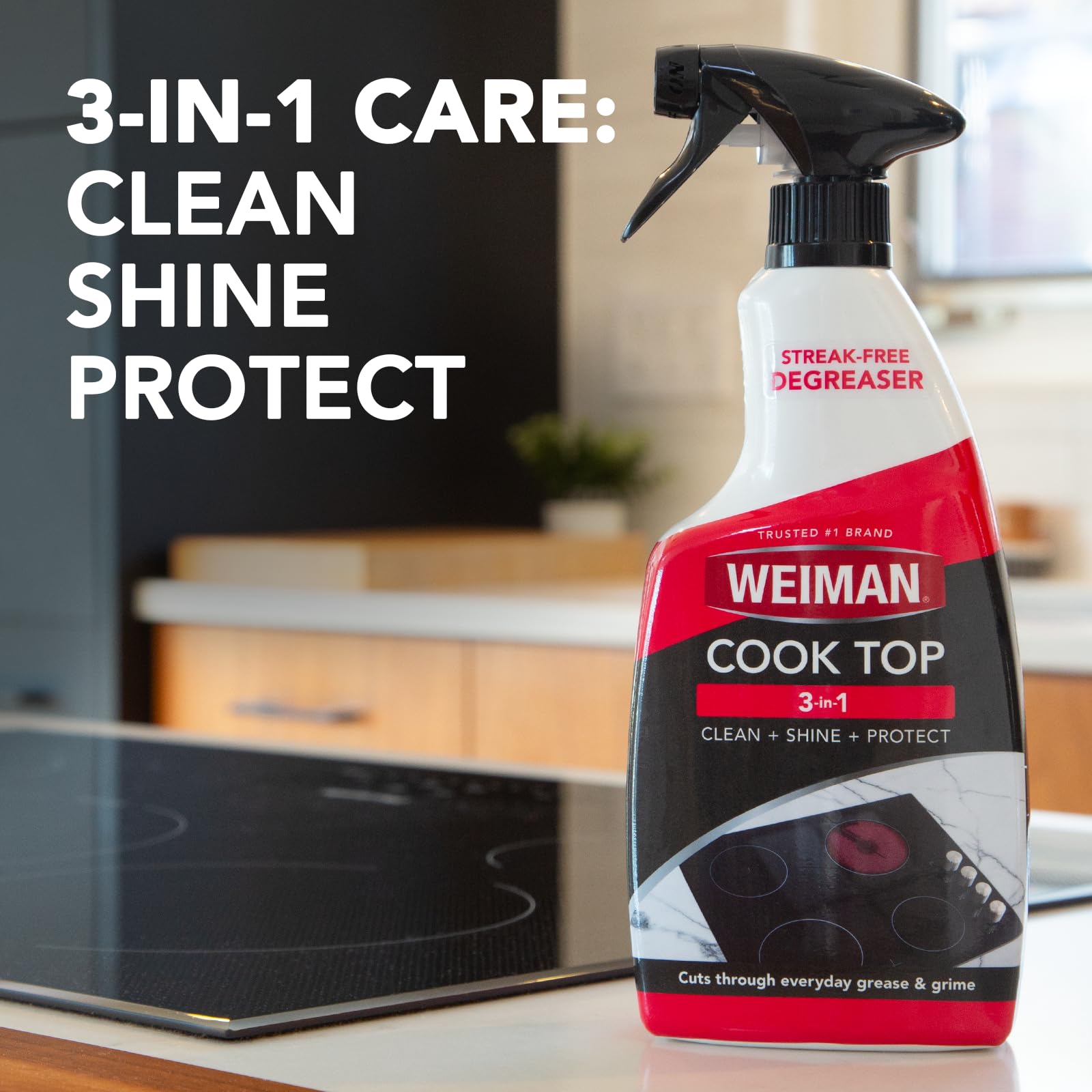 Weiman 2-Pack Cooktop Cleaner + Microfiber Cloth – Streak-Free, Non-Abrasive Degreaser - Perla Store | The Ultimate A to Z Marketplace for Every Need in Canada