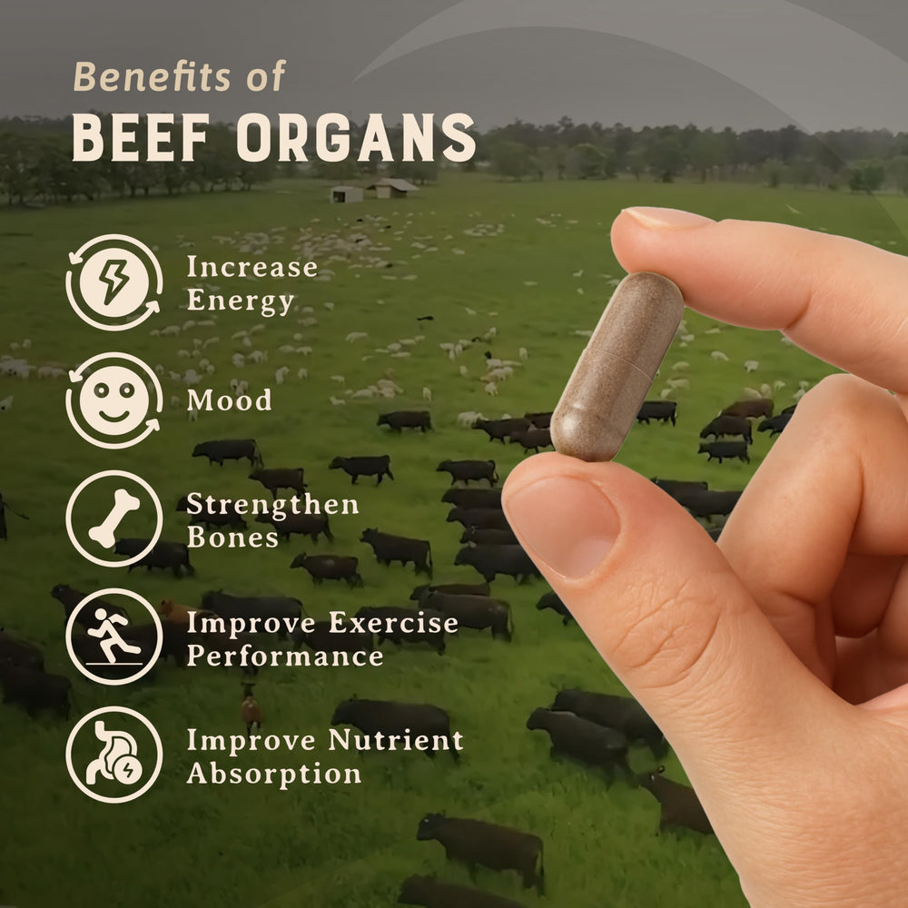 HEART & SOIL – 100% Grass-Fed Beef Organs (Liver, Heart, Kidney, Pancreas & Spleen) | 3000mg Daily Formula | 180 Capsules - Perla Store | The Ultimate A to Z Marketplace for Every Need in Canada