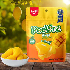 AMOS Peelerz Peelable Gummy Candy Bundle Mango Green Apple Cherry Lemon