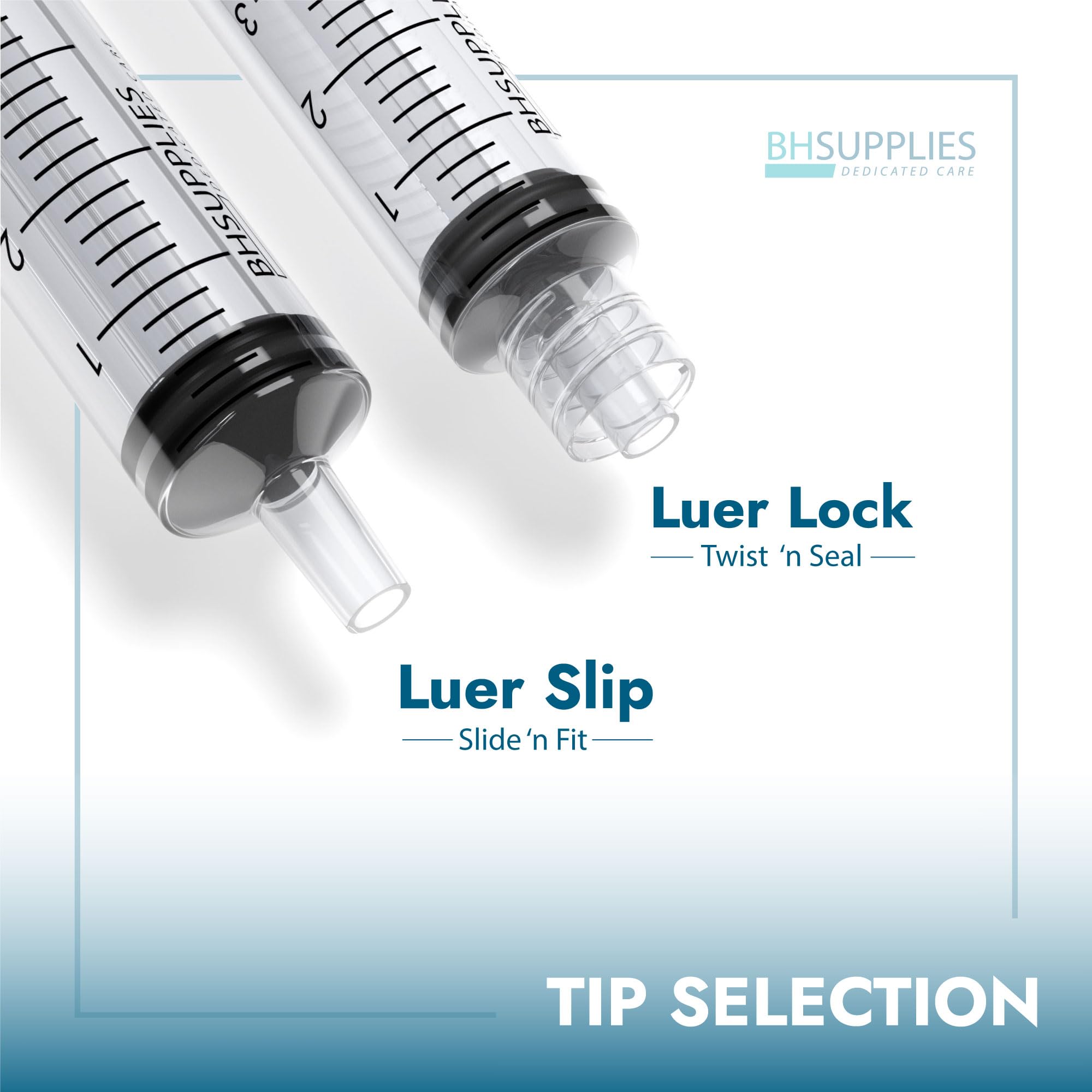 BH SUPPLIES no-needle 3ml syringe ready for safe, needle-free dispensing.