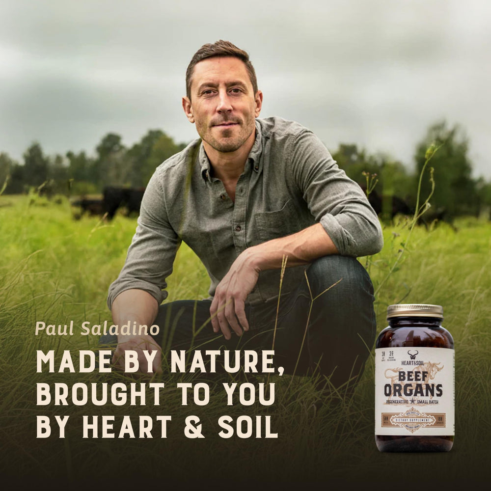 HEART & SOIL – 100% Grass-Fed Beef Organs (Liver, Heart, Kidney, Pancreas & Spleen) | 3000mg Daily Formula | 180 Capsules - Perla Store | The Ultimate A to Z Marketplace for Every Need in Canada