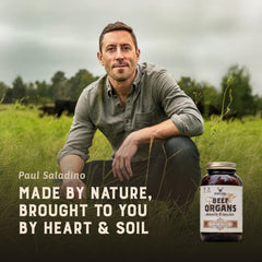 HEART & SOIL – 100% Grass-Fed Beef Organs (Liver, Heart, Kidney, Pancreas & Spleen) | 3000mg Daily Formula | 180 Capsules - Perla Store | The Ultimate A to Z Marketplace for Every Need in Canada