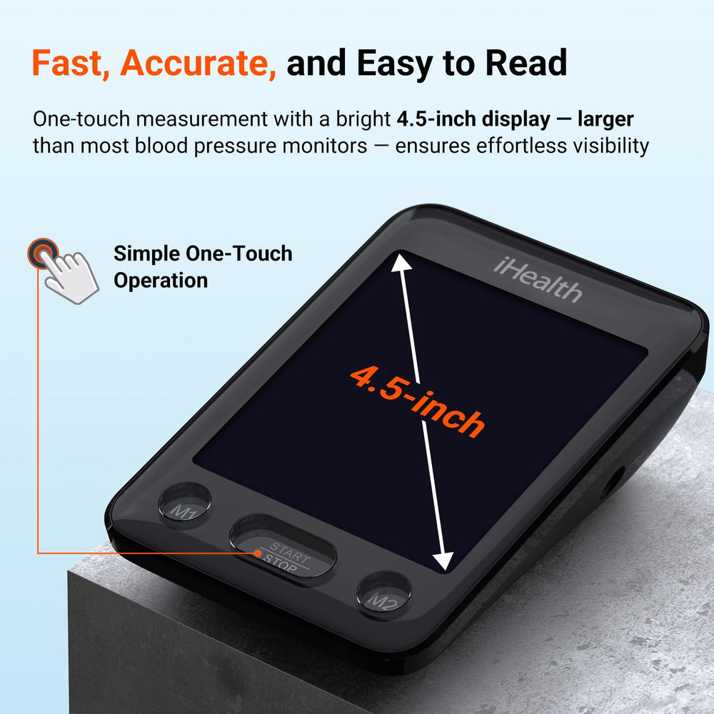 iHealth Accu battery and USB power options for home use