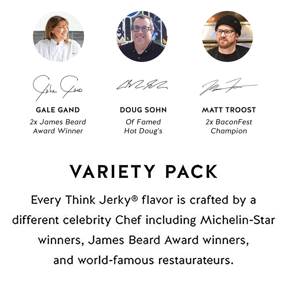 Think Jerky Award‑Winning USA‑Made 1oz bag, gourmet craftsmanship in every bite