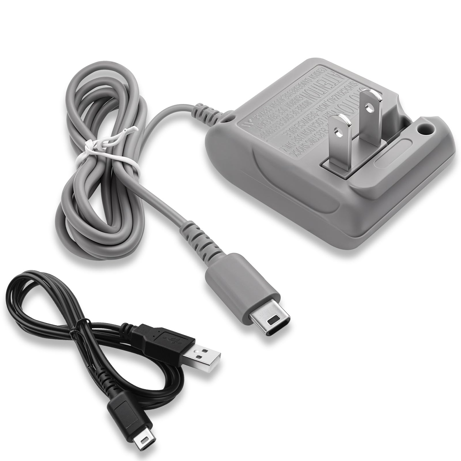 Vranzoral DS Lite Charger – 100-240V Wall Plug with USB Cable for Nintendo DS Lite