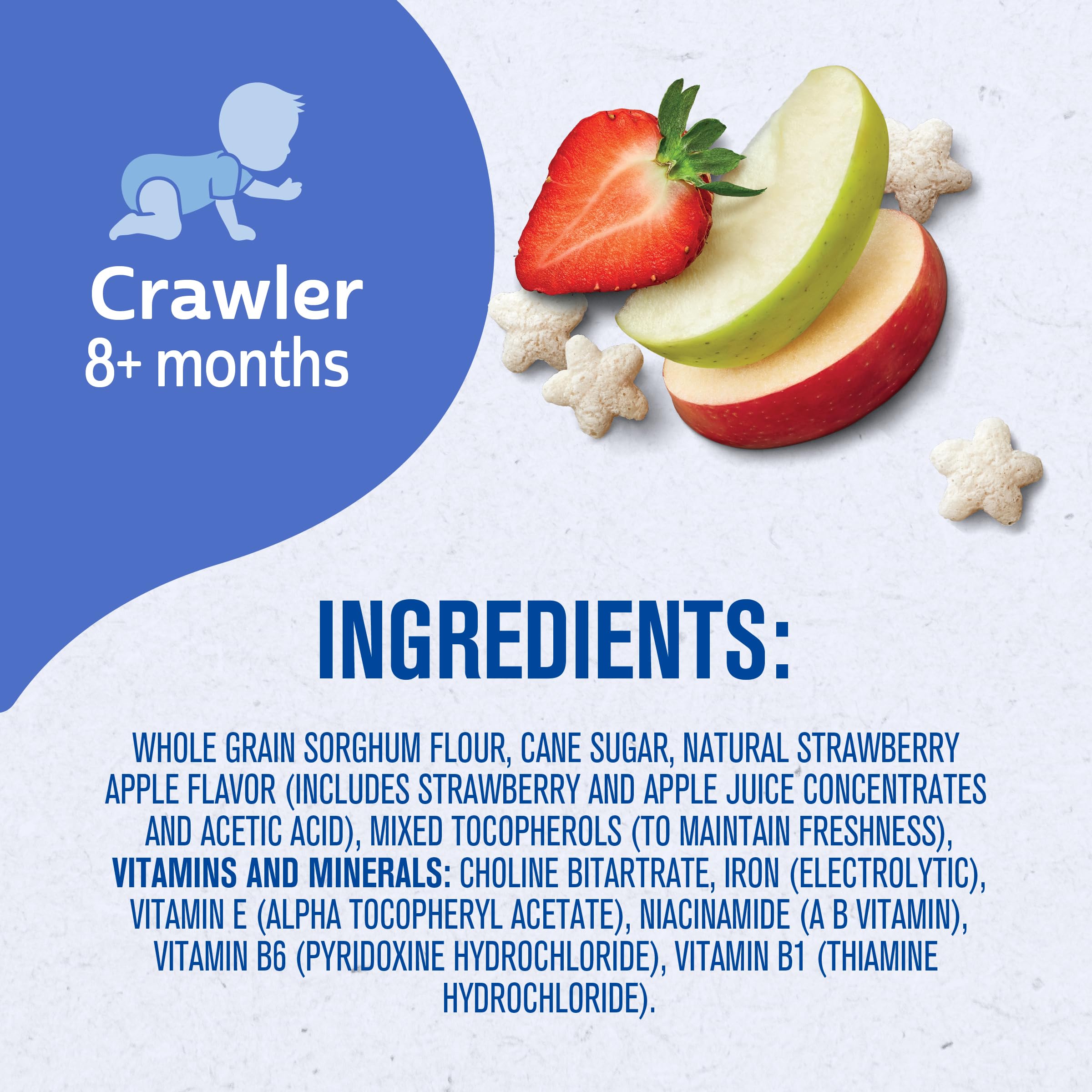 Gerber Puffs to Go Strawberry Apple – On-the-Go Baby Snack with Whole Grains
