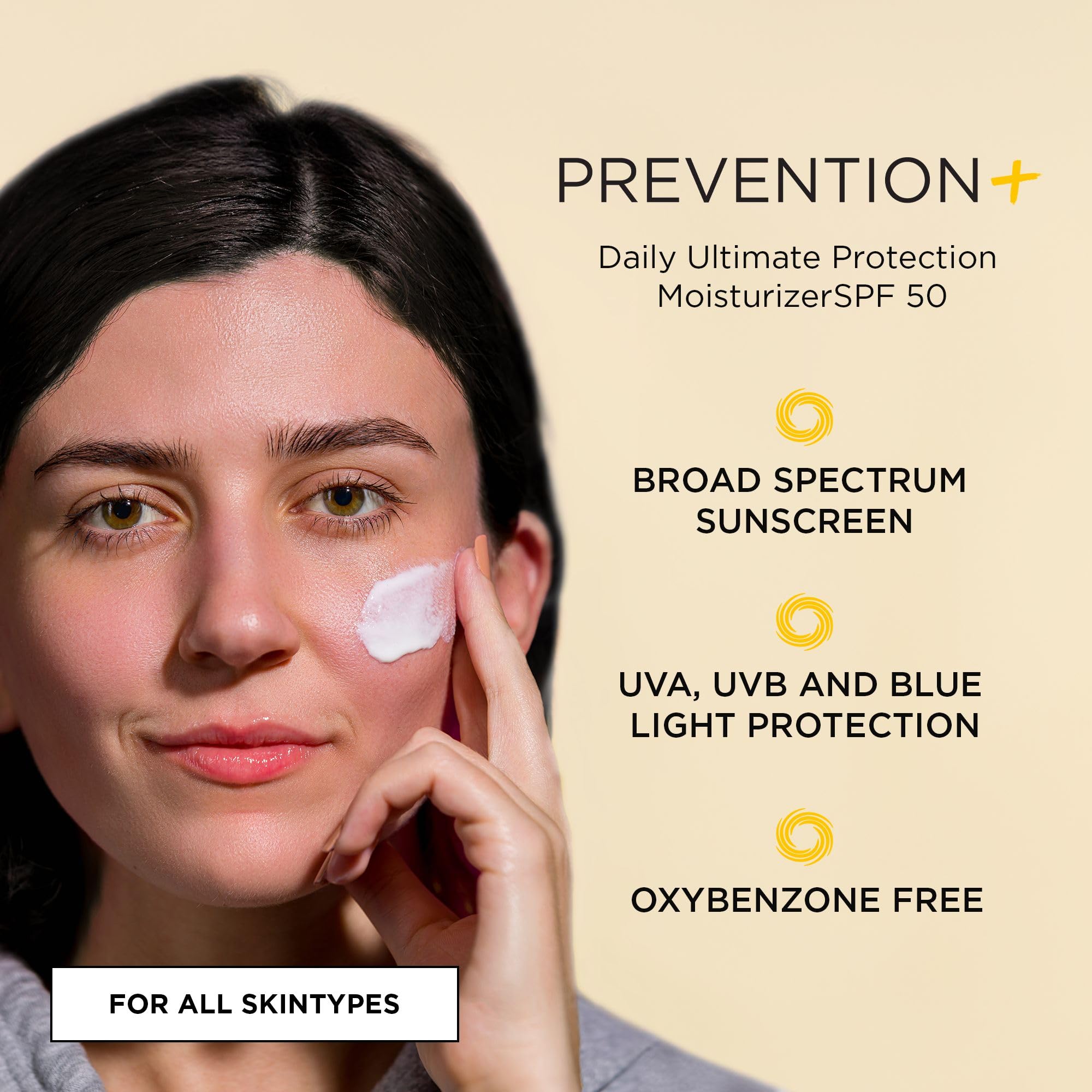 IMAGE Skincare Prevention+ SPF50 label highlights zinc oxide-based protection