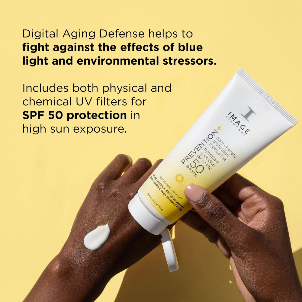 Zinc oxide graphic on Prevention+ packaging signals broad-spectrum protection