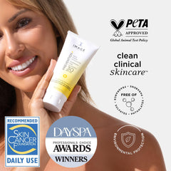 Smoothing matte finish as PREVENTION+ is applied to skin