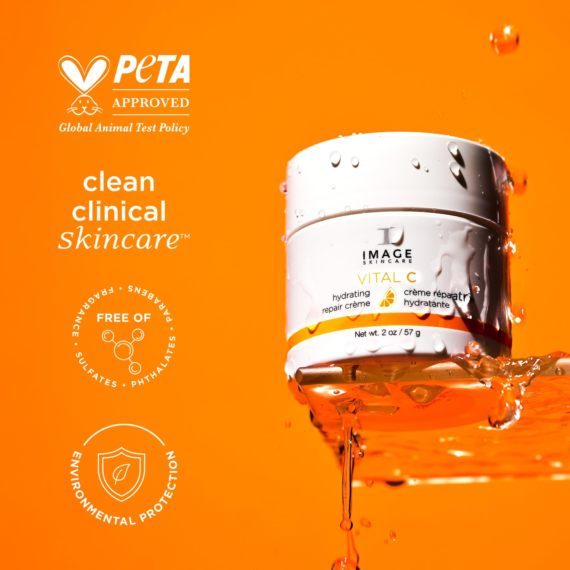 IMAGE Skincare Vital C Hydrating Repair Crème ingredients support brightening and barrier health.