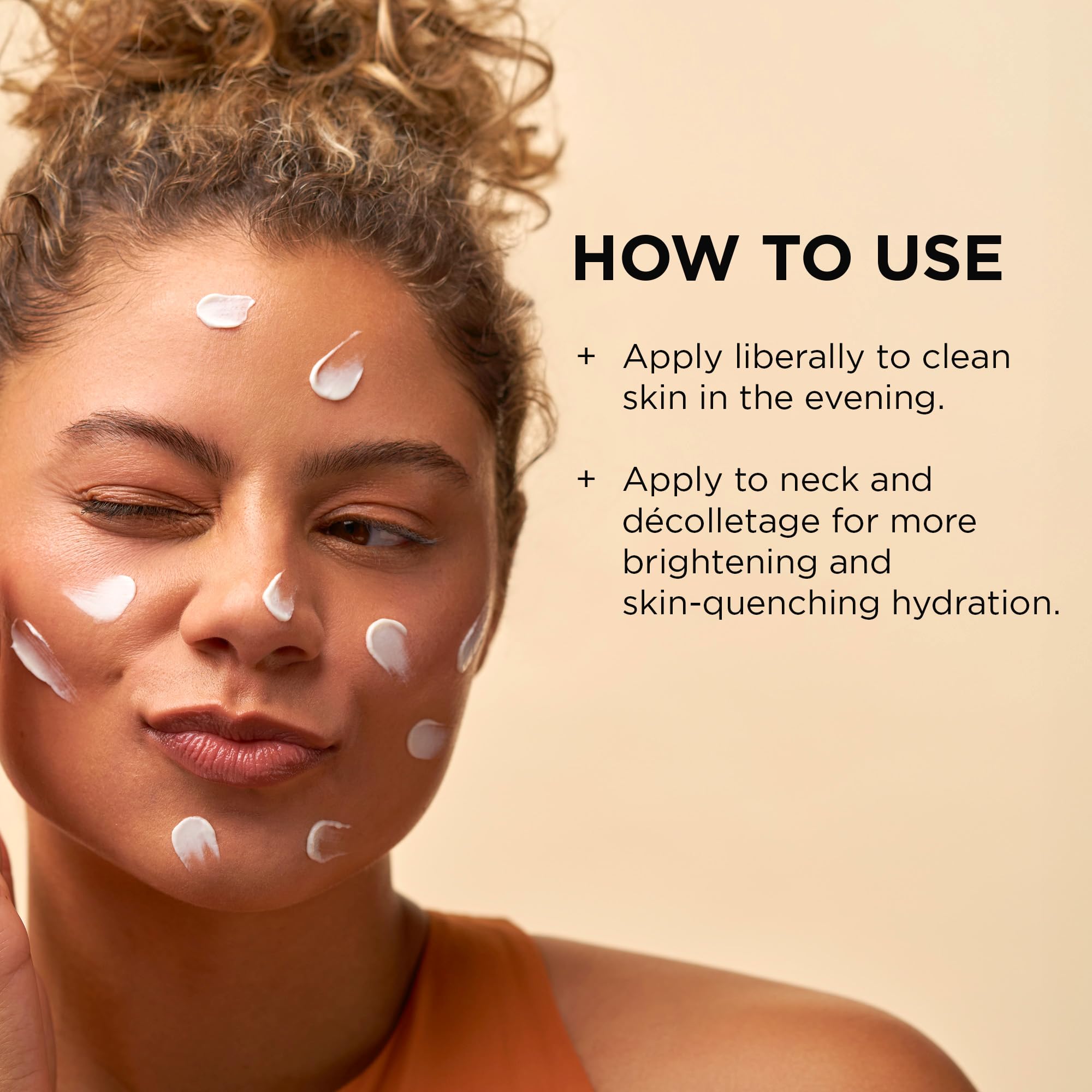 IMAGE Skincare Vital C Hydrating Repair Crème night application smooths skin texture.