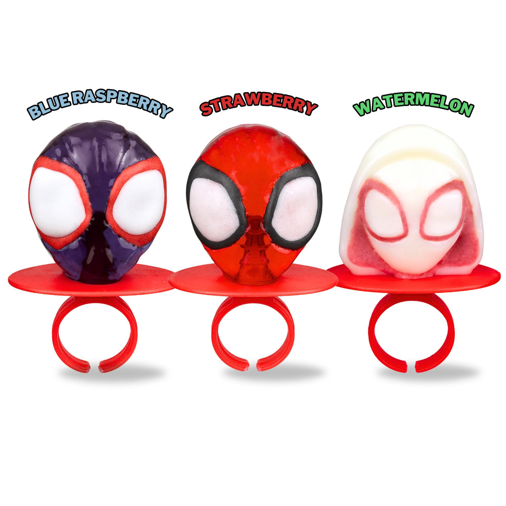 Imaginings 3 Spidey-themed party favors for table decor and gifting.