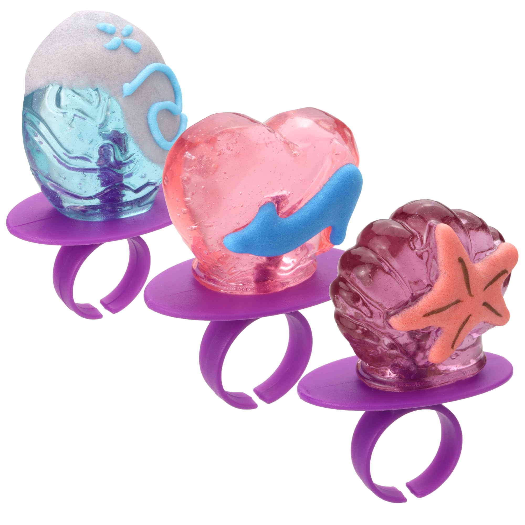 Strawberry flavor lollipop ring wrapped for celebrations and gifts.