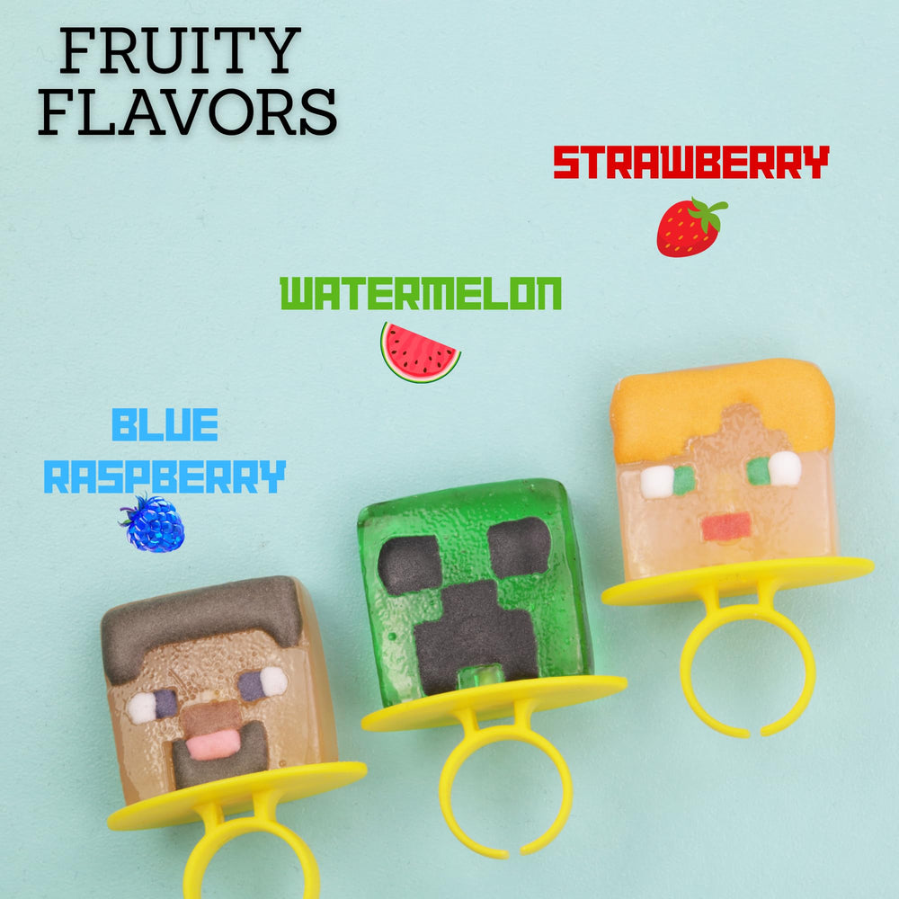 Imaginings 3 Minecraft lollipop ring wearable design for gamer fans.