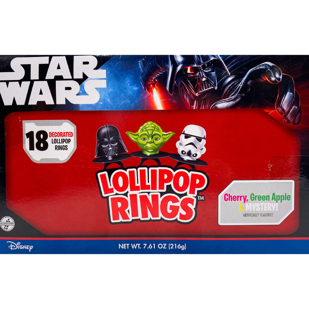 Imaginings 3 Star Wars ring candy in bright wrappers for kids' party favors