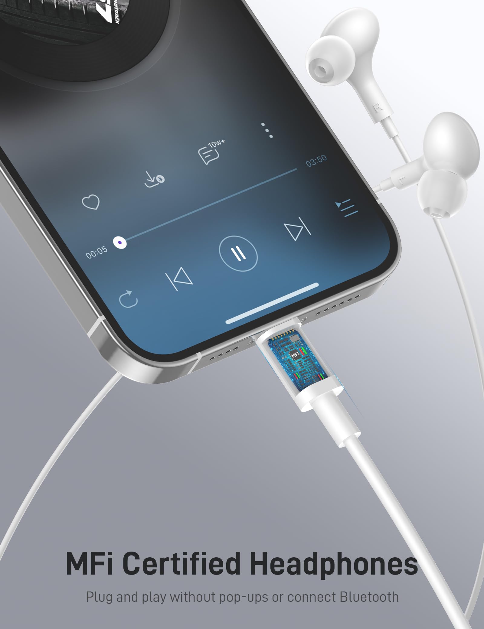 iMangoo mfi-certified earbuds deliver precise audio without pairing