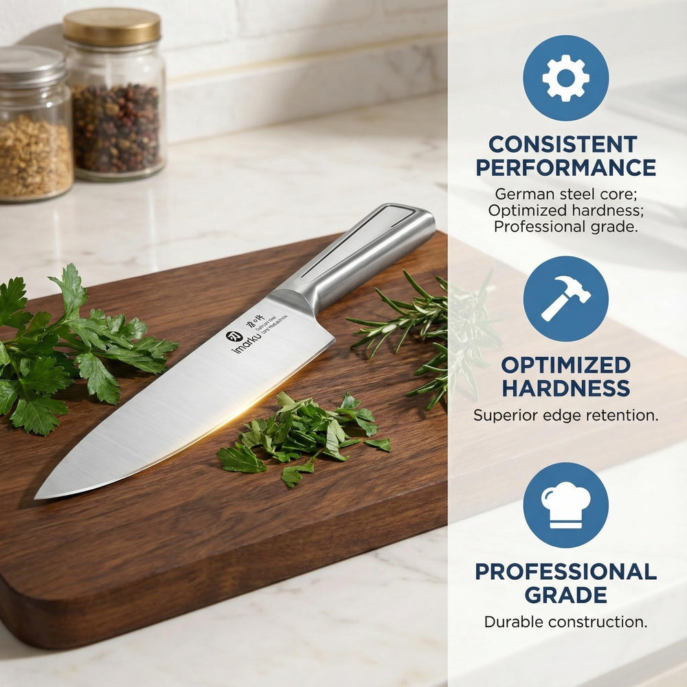 imarku santoku 7-inch knife designed for versatile, precise chopping