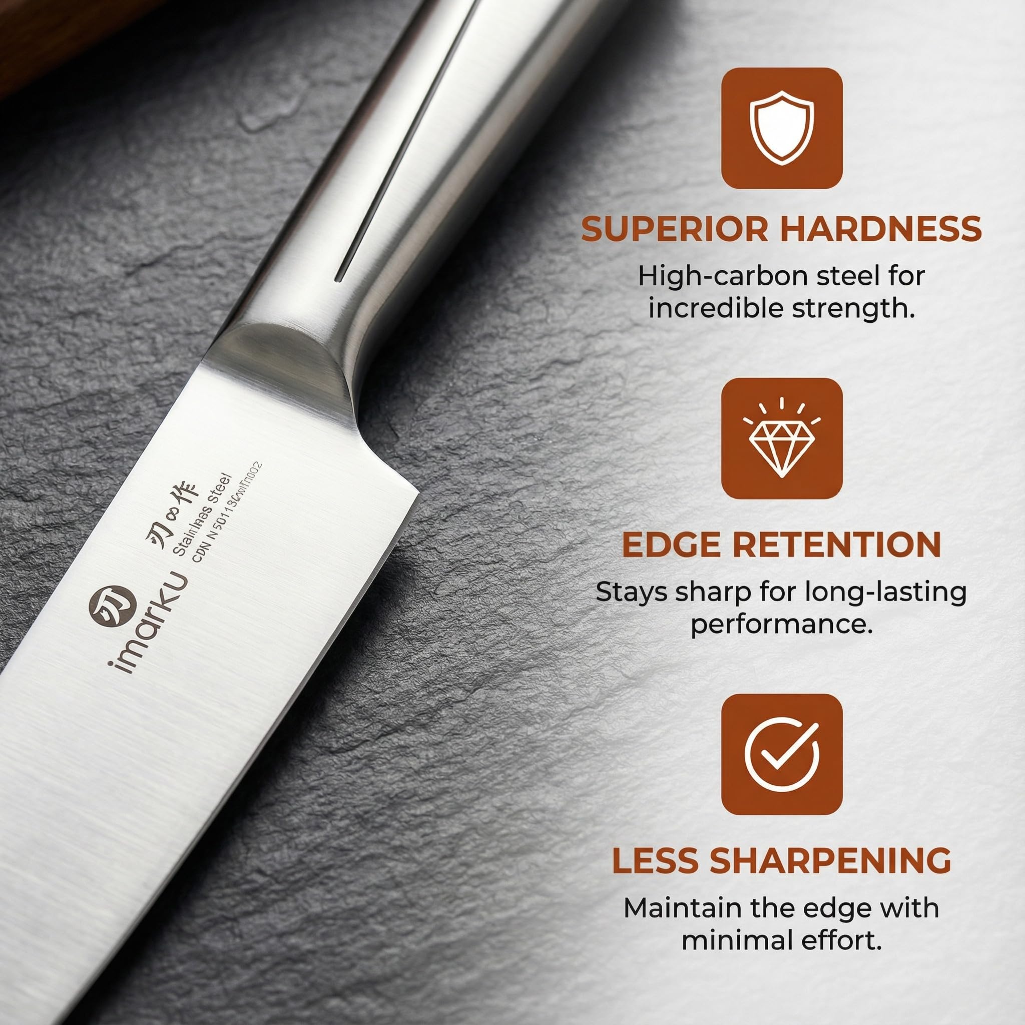 imarku utility knife 5-inch for nimble, accurate prep tasks