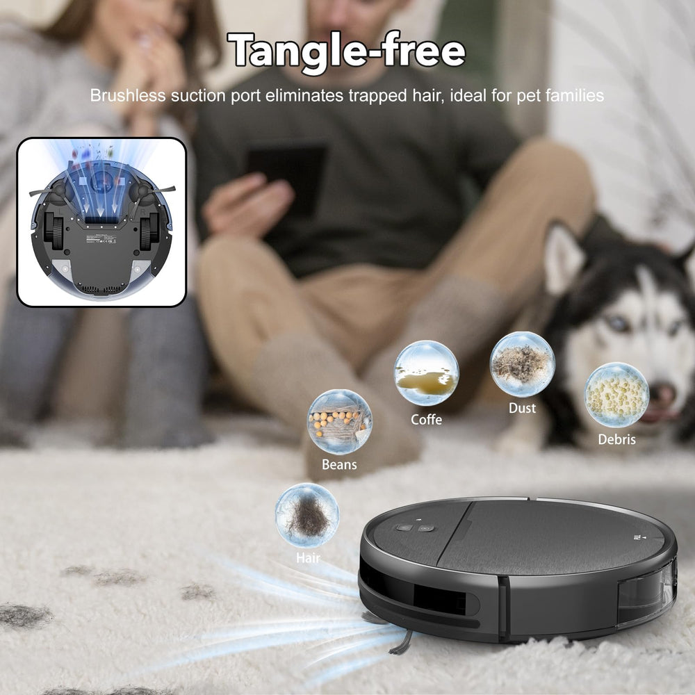 iMartine robot vacuum app control screen with WiFi and scheduling features