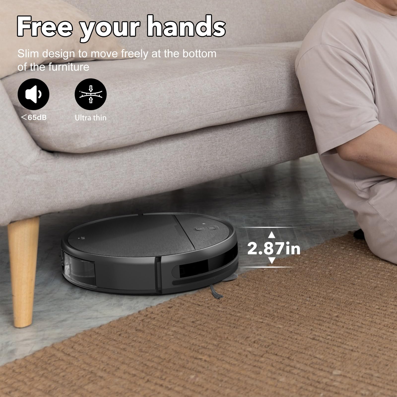 iMartine robot vacuum charging dock for automatic recharging between cleans