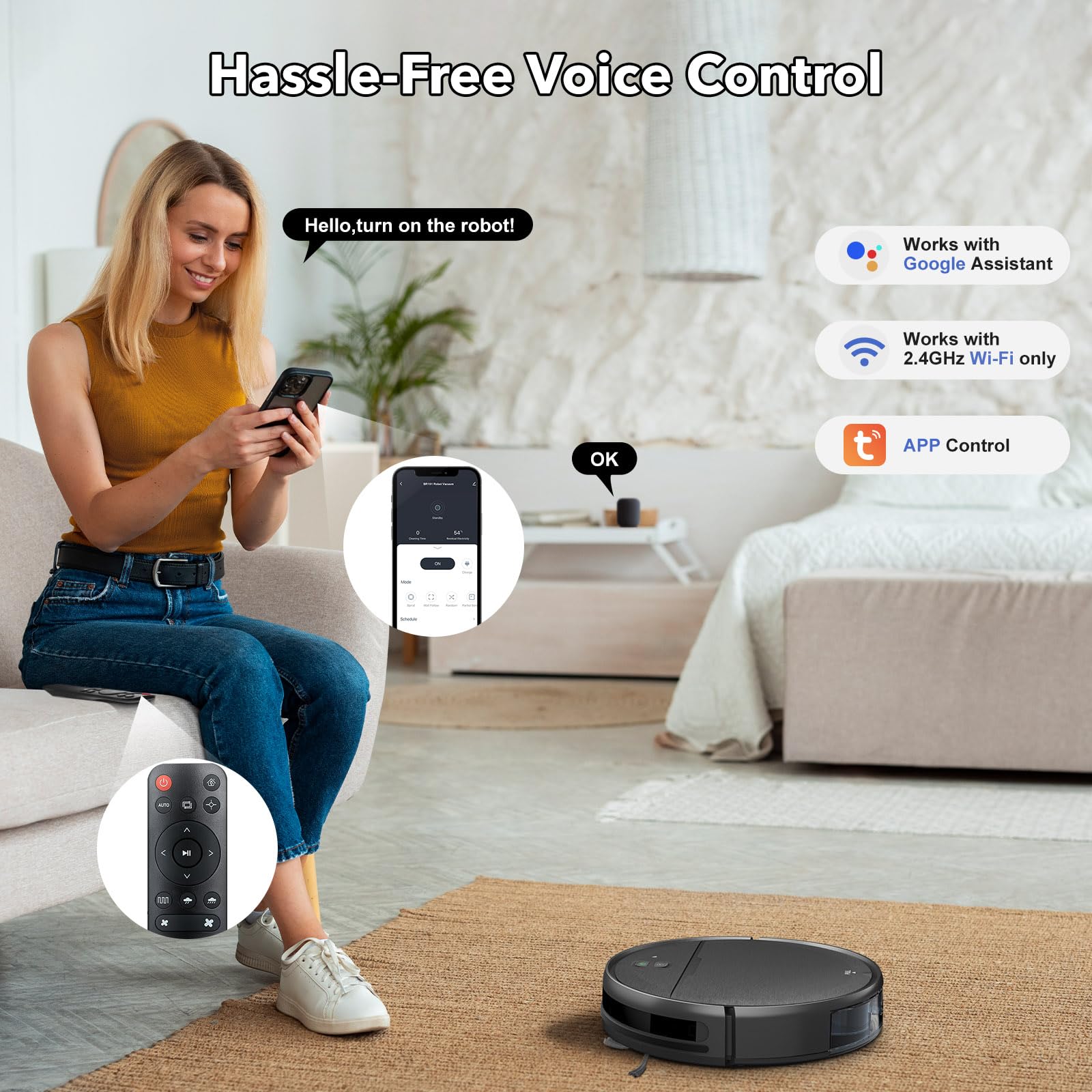 iMartine robot vacuum mop tank area demonstrates integrated mopping on hard floors