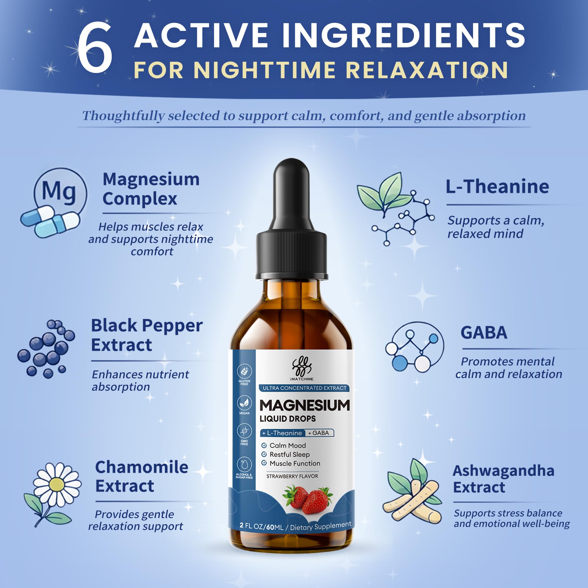 iMATCHME bottle highlighting black pepper extract to aid absorption.