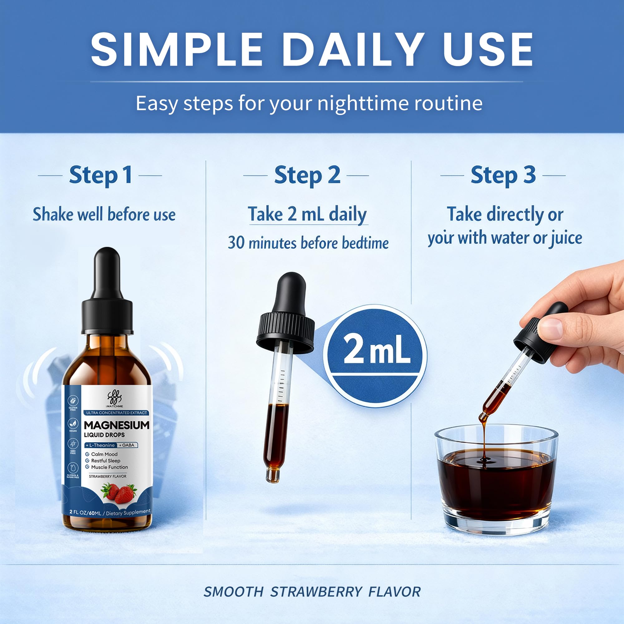 iMATCHME formula designed to be stomach-friendly and non-laxative.