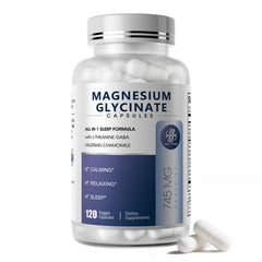 iMATCHME Magnesium Glycinate bottle for easy nightly relaxation.