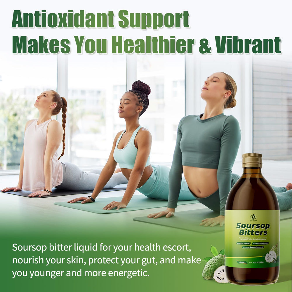 iMATCHME Soursop Bitters Liquid label detail highlighting 15-herb blend.