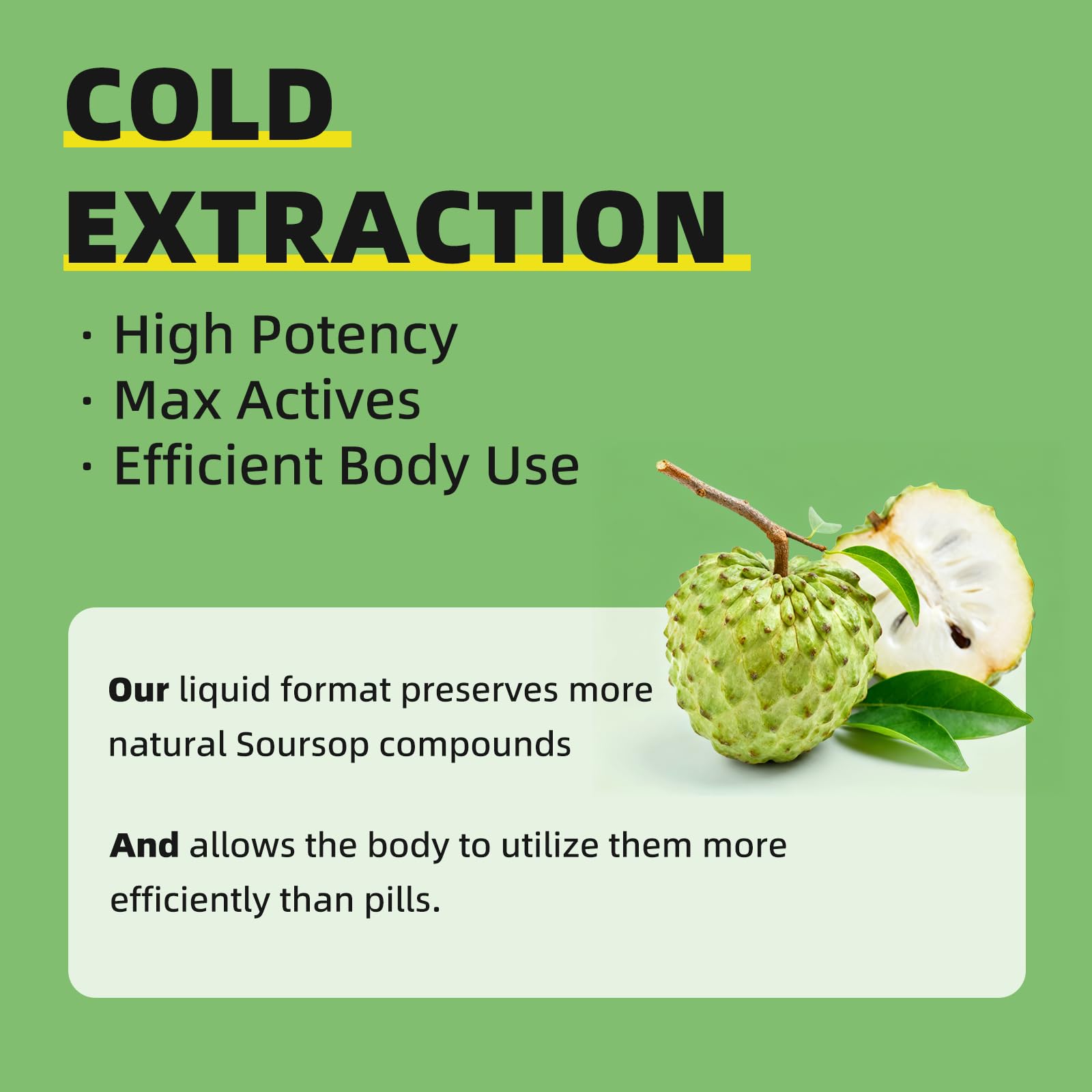 iMATCHME Soursop Graviola drops packaging emphasizing natural ingredients and dietary suitability.