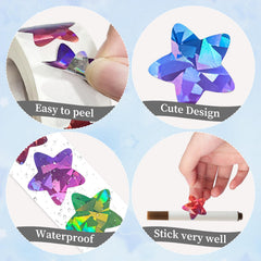 Imeepa classroom reward stickers in bright colors for student motivation.