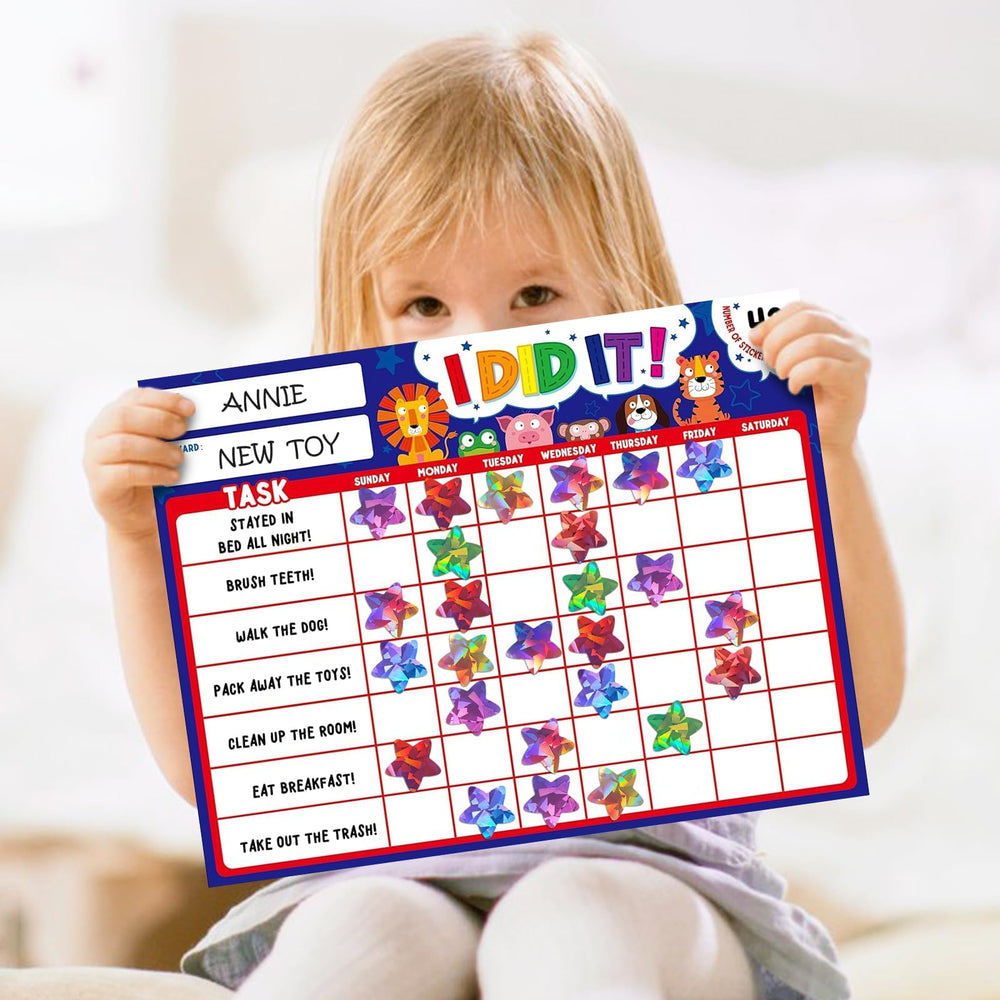Imeepa waterproof star stickers stay on notebooks and walls.