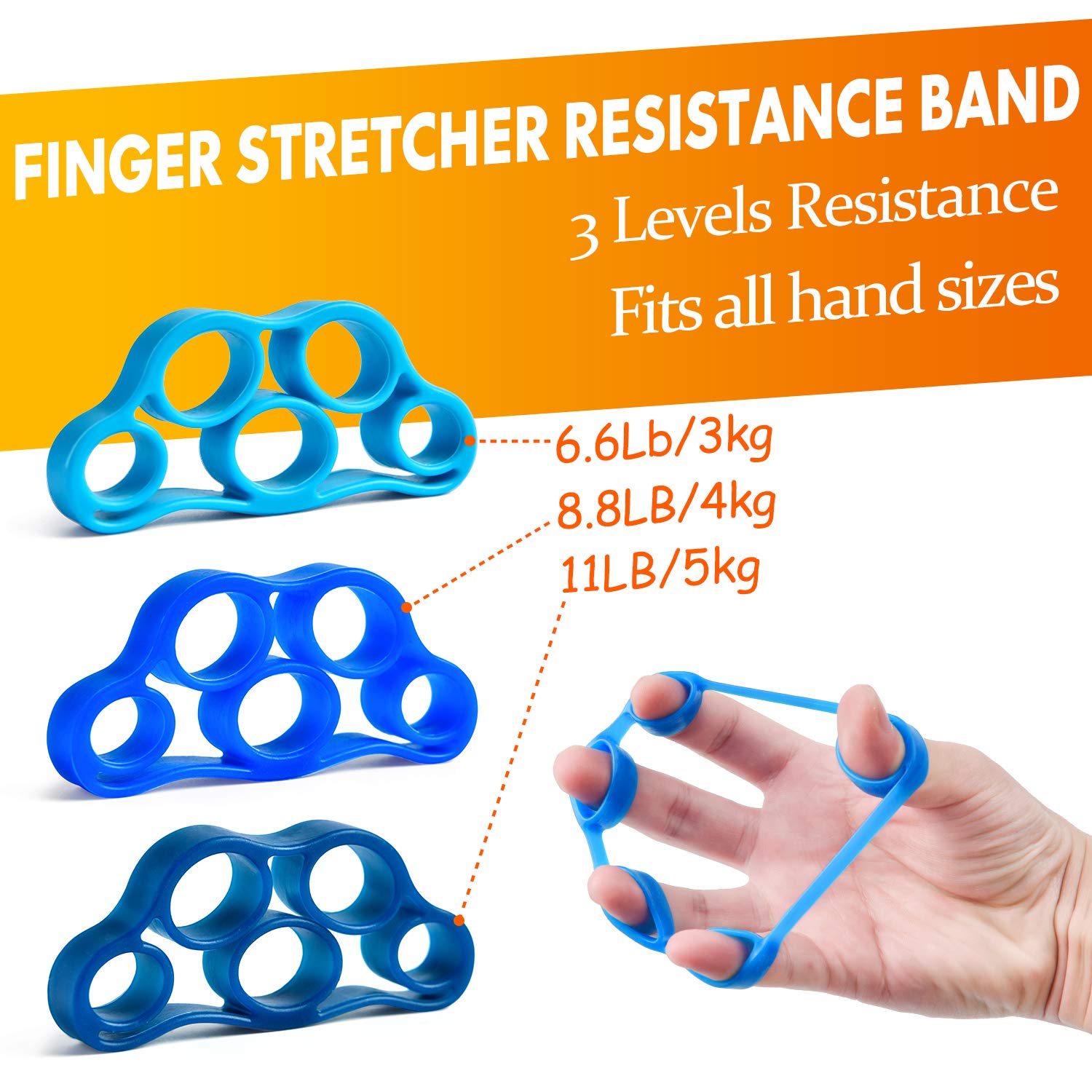 IMENSEAS finger stretcher 11 lb focus on finger extension