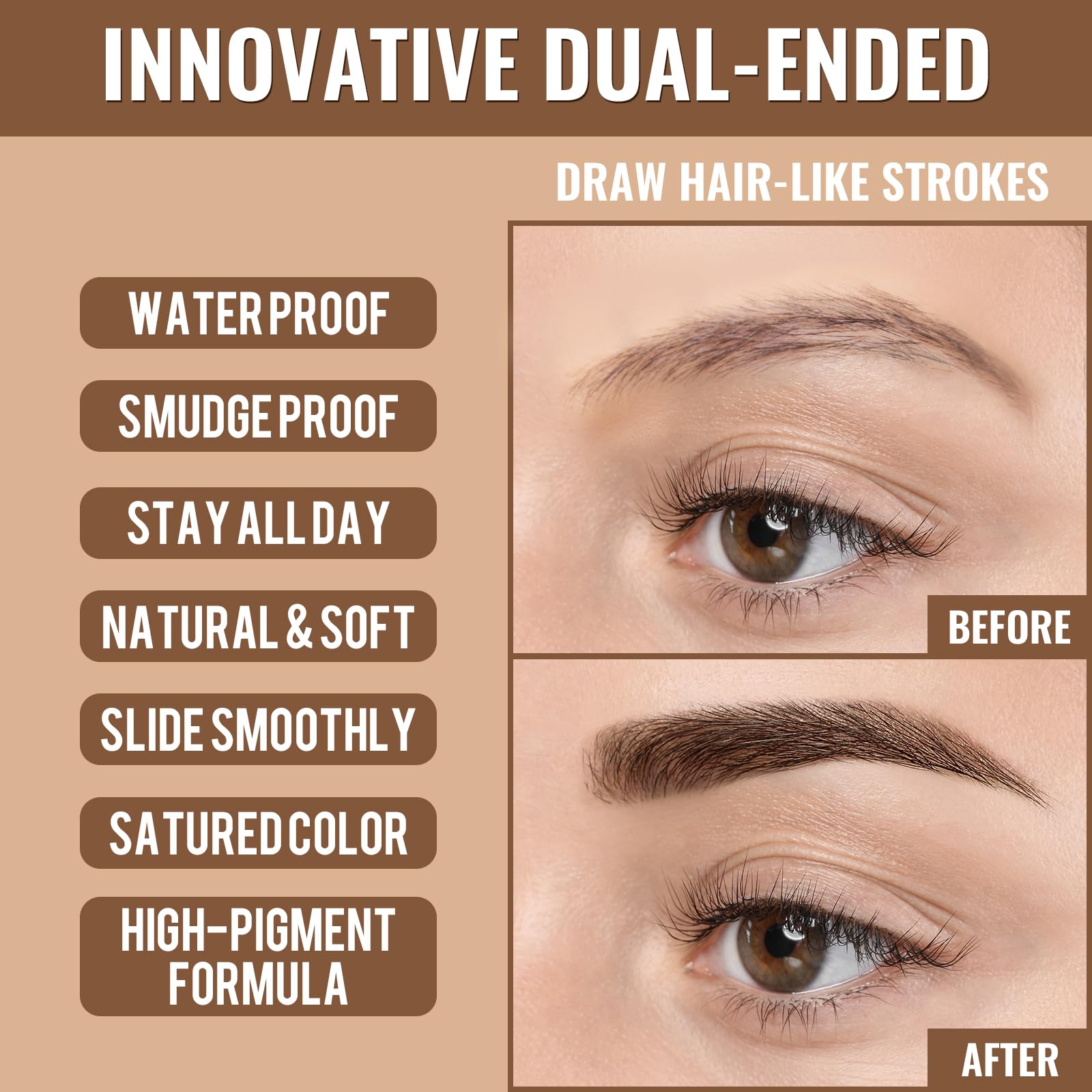 iMethod Eyebrow Pen offers multi-function use for brows and eyes