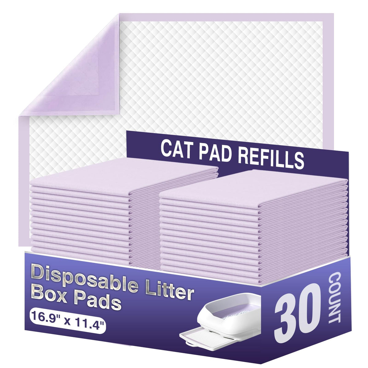 IMMCUTE cat pads 16-9 top layer for fast absorption and odor control