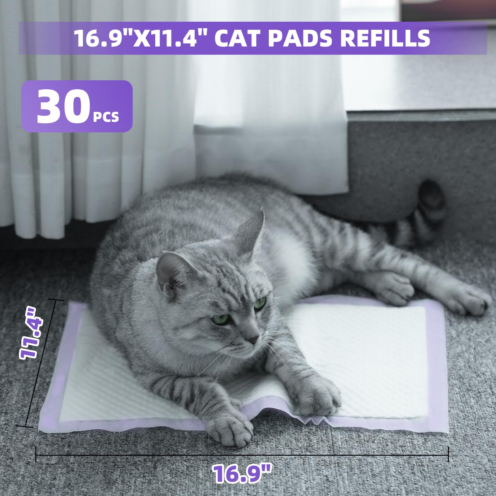 IMMCUTE cat pads six-layer design delivers strong liquid capture