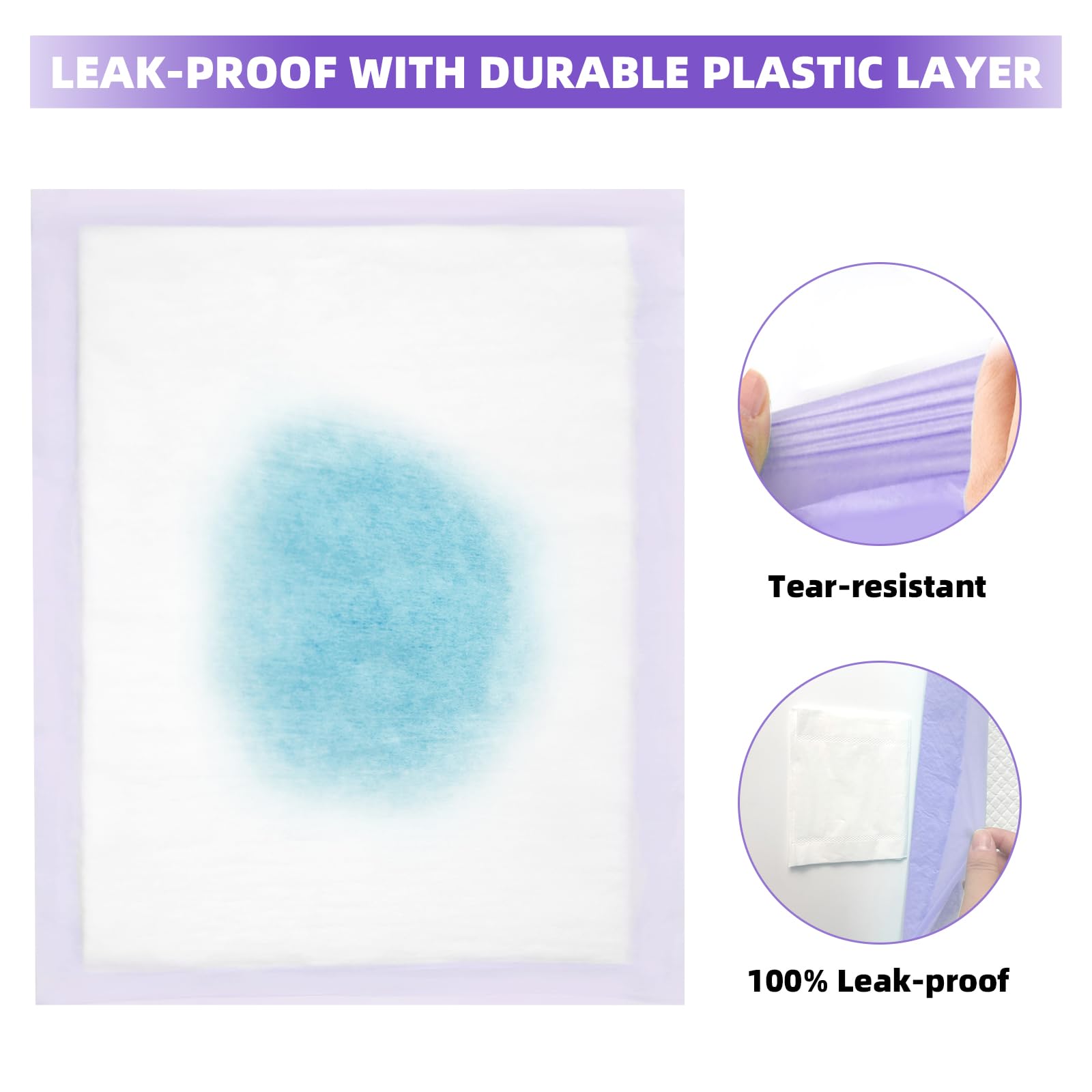 IMMCUTE cat pads quick-dry technology minimizes wet messes