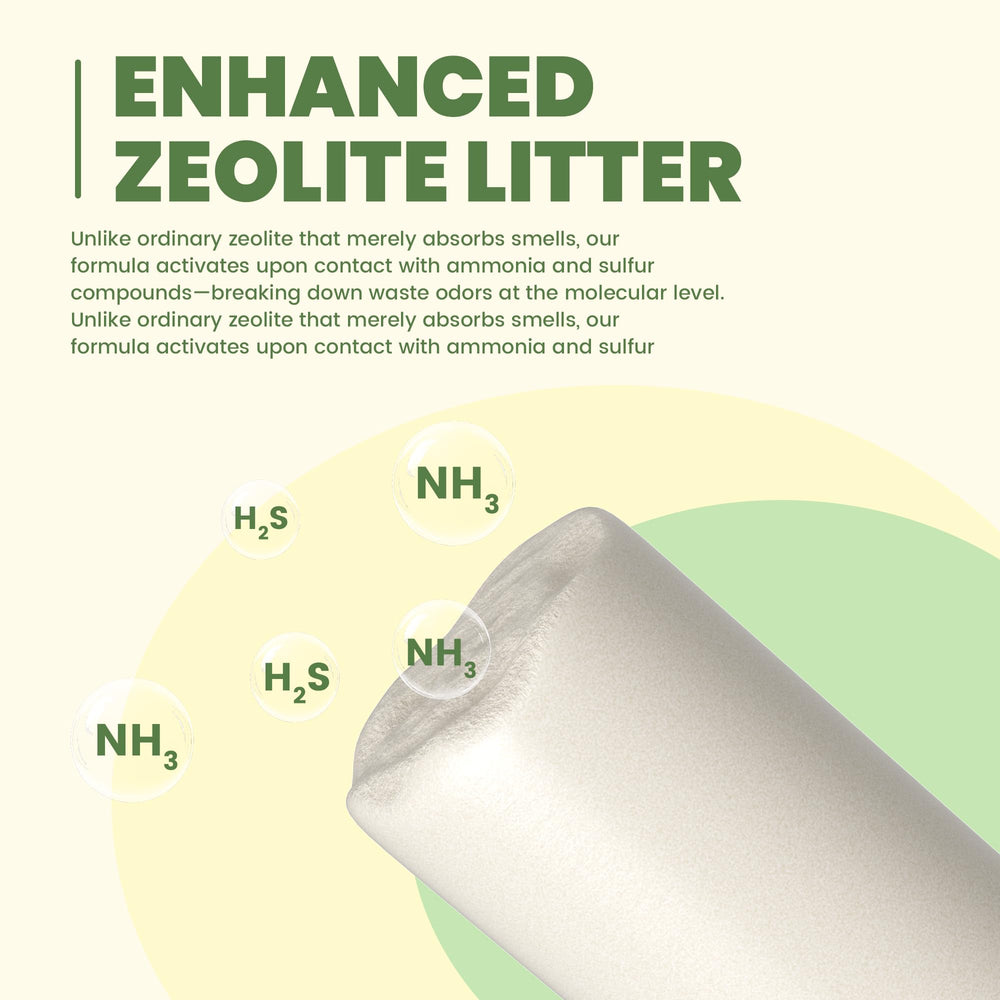 IMMHABI Odor-Destroying Tech in action reduces ammonia and fecal odors without fragrances.