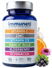 IMMUNETI Advanced Immune Support bottle for daily wellness and convenient supplementation.