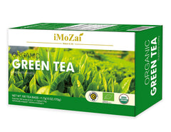 Imozai Organic Green Tea Bags individually wrapped tea bags maintaining aroma