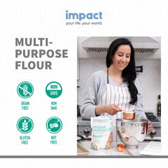 Impact Cassava Flour provides high fiber for a balanced pantry
