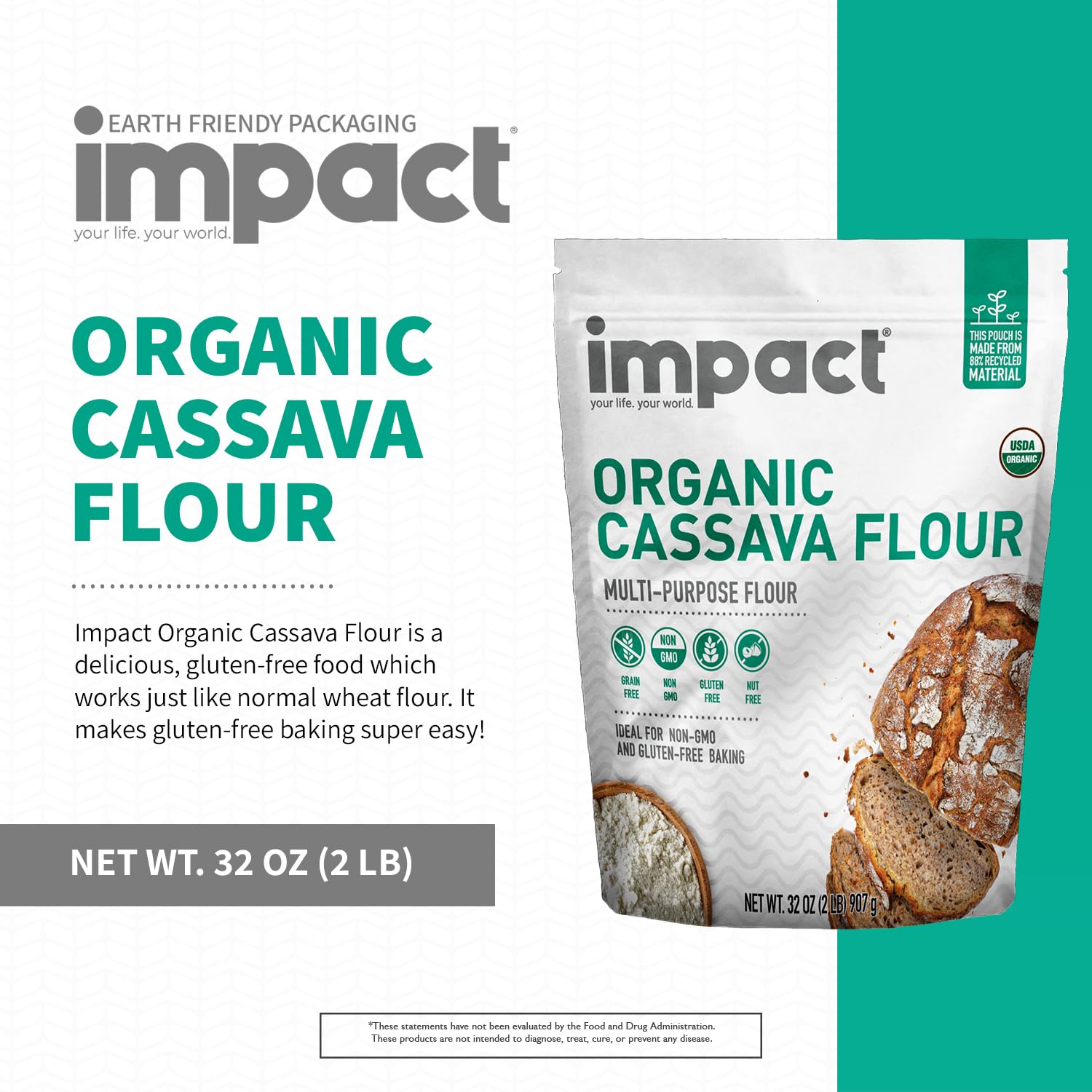 Impact Cassava Flour enables pancakes and brownies with consistent results