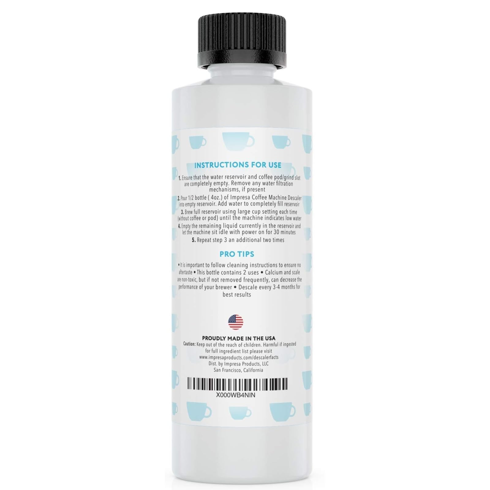 IMPRESA Made in USA label, signaling quality and local production.