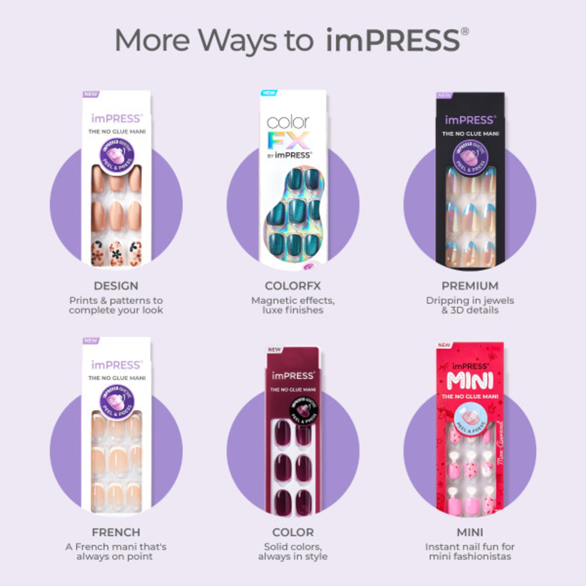 imPRESS color-ombre short-oval nails showcase a flattering shape and fit.